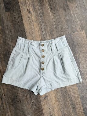 Abercrombie & Fitch Women’s High Waist Light Blue Shorts Size XS